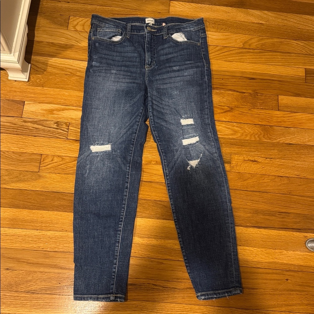 Sneak Peak Distressed Blue Jeans